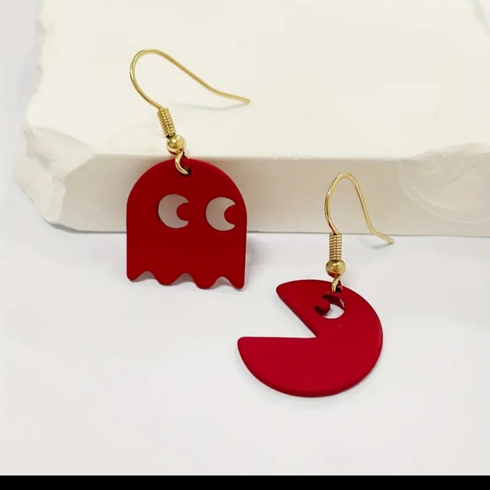 PAC-MAN EARRINGS NWOT